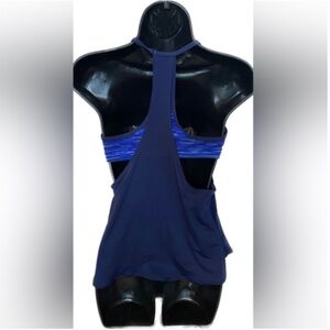 TYR BLU/WHT 2 Part Workout Top, 8 Winter Sale